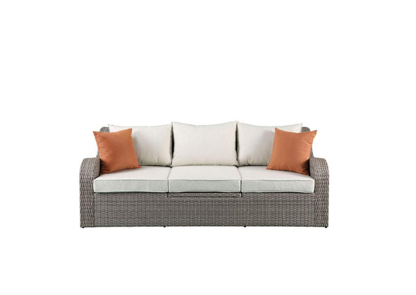 Salena Patio Sofa with Two Ottomans