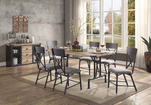 EDINA -TABLE SET/ SERVER/ WINE RACK