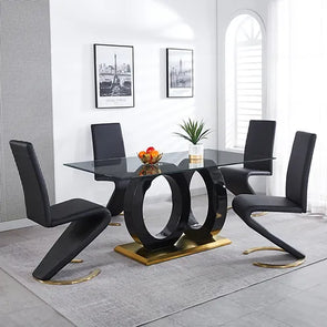 MODERN GLASS DINING TABLE