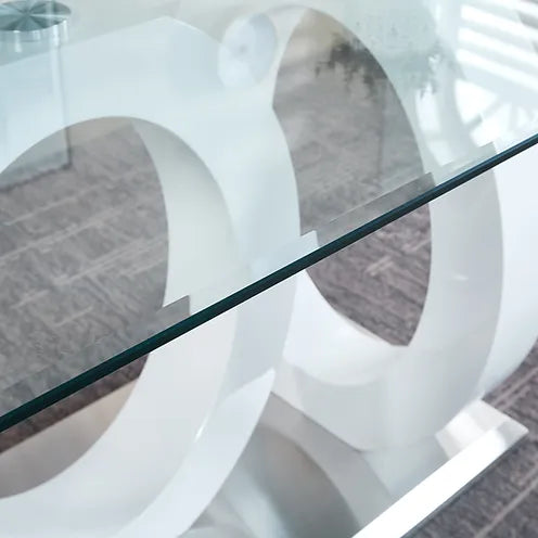 MODERN GLASS DINING TABLE