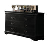 LOUIS PHILIPPE DRESSER AND MIRROR