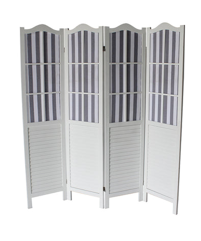 Divider - White Arc Shutter 4-Panel