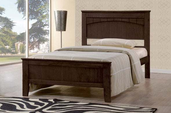 CAPPUCCINO Wooden Platform Bed - TWIN